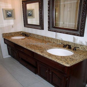 Najran brown granite vanity top,bathroom vanity top,double sinks