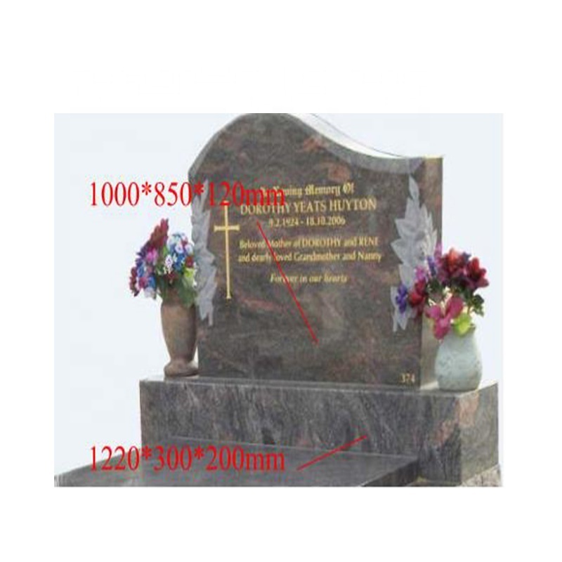 Wholesale Full Kerb Set Granite Headstone Luxurious Tombstone Gravestone Monument