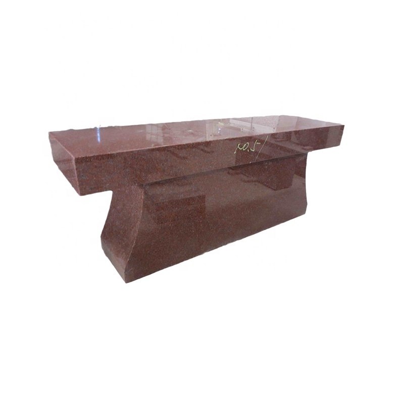 Hot Sale Factory Direct Cheap Price Memorial Stone Bench Red Granite Bench Tombstone