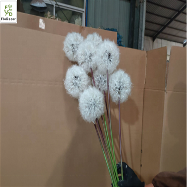 Large Size Artificial Dandelion Flower Simulation Single Stem Dandelion Hotel Wedding Party Decoration