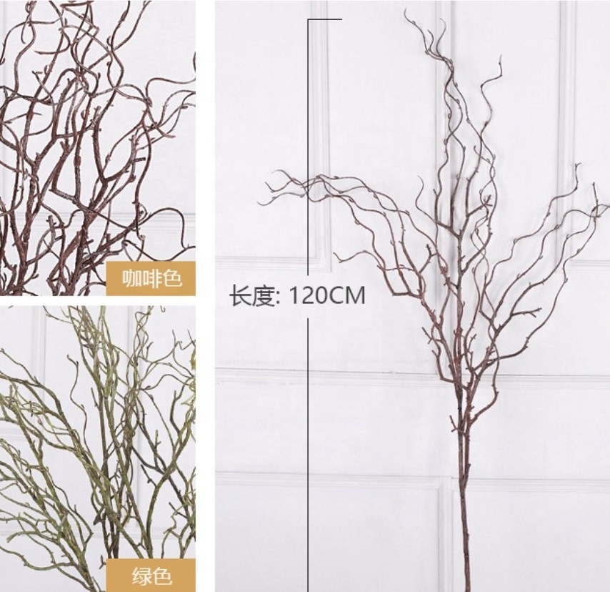 Artificial Wood Plastic Twig Tree 1.2m Branches Ins Likes For Christmas Floral Decoration