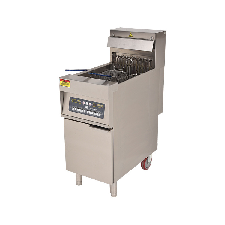 Electric Fryer 6L+6L 5000W Industrial Deep Fryer Potato Chips Fryer Commercial Chicken Frying Machine Stainless Steel