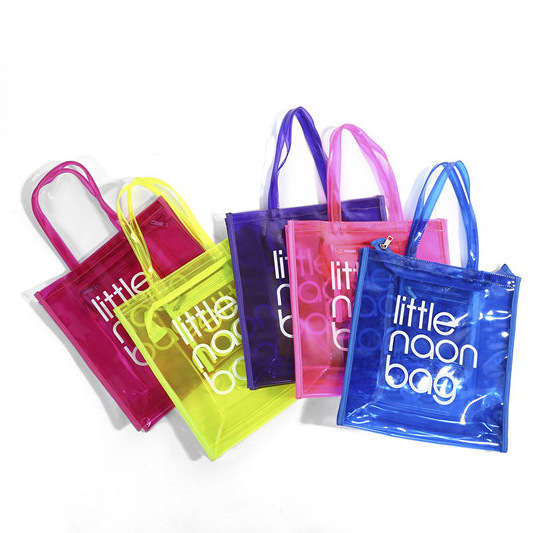 Wholesale Fashion PVC Transparent Clear Jelly Purses And Handbags Ladies For Women Bucket Tote Bag