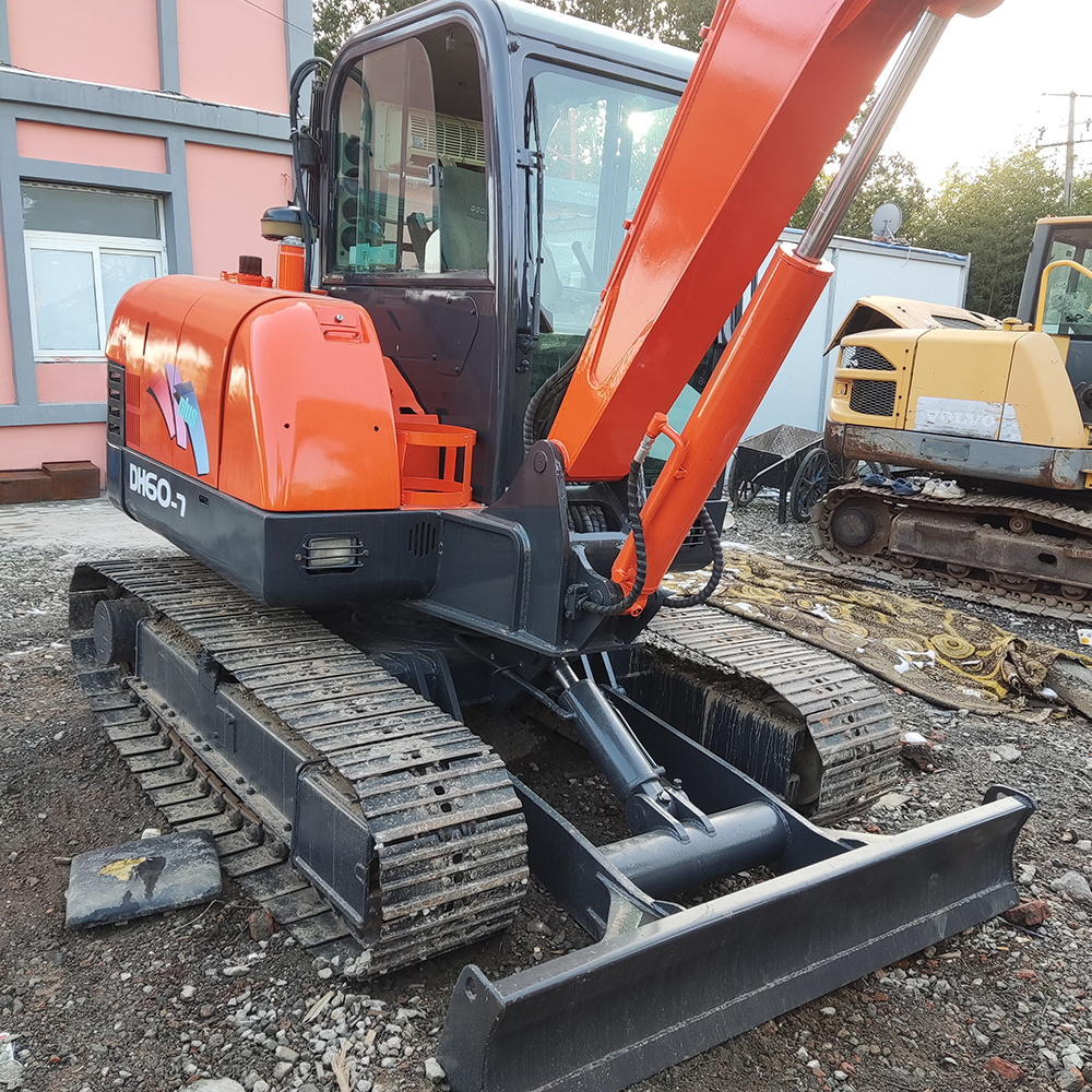 Used DOOSAN Mini Excavator DH60 DH55 DH80,Korea original 5TON 6TON 8TON doosan excavator,DH60-7 with Attachments in Cheap Price