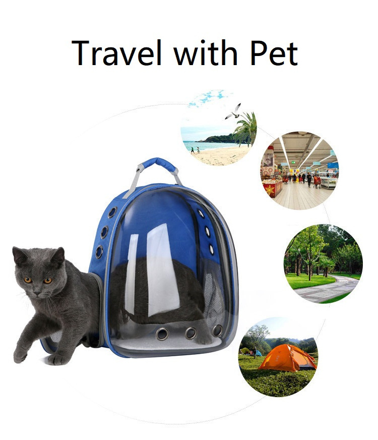 Airline Approved Transparent Space Capsule Small Dog Pet Cat Backpack Carrier Bubble Bag for Travel