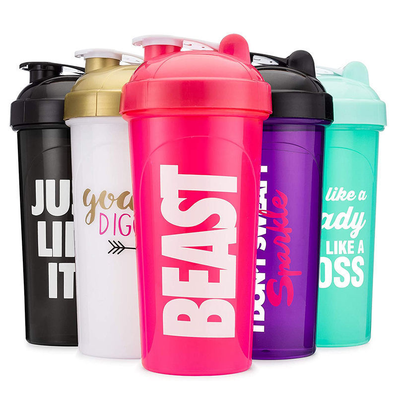 Custom Logo Bpa Free Large Sports Fitness Plastic Shaker Cups Blender Gym Protein Shaker Bottle for Workout Gifts