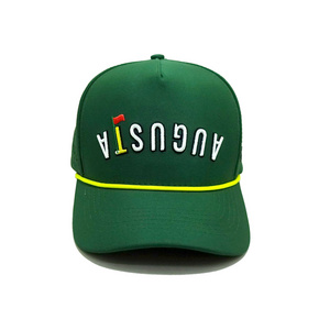 High Quality Waterproof Golf Caps Texas Embroidery Logo Snapback Hats With Rope For Men Polyester Sport Dad Hat Vietnam Manufact