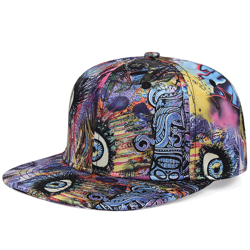 Brooklyn Graffiti Cotton Snapback Cap with Unique Colors Durable Material Outdoor Running Style Custom Logo Colors and Materials