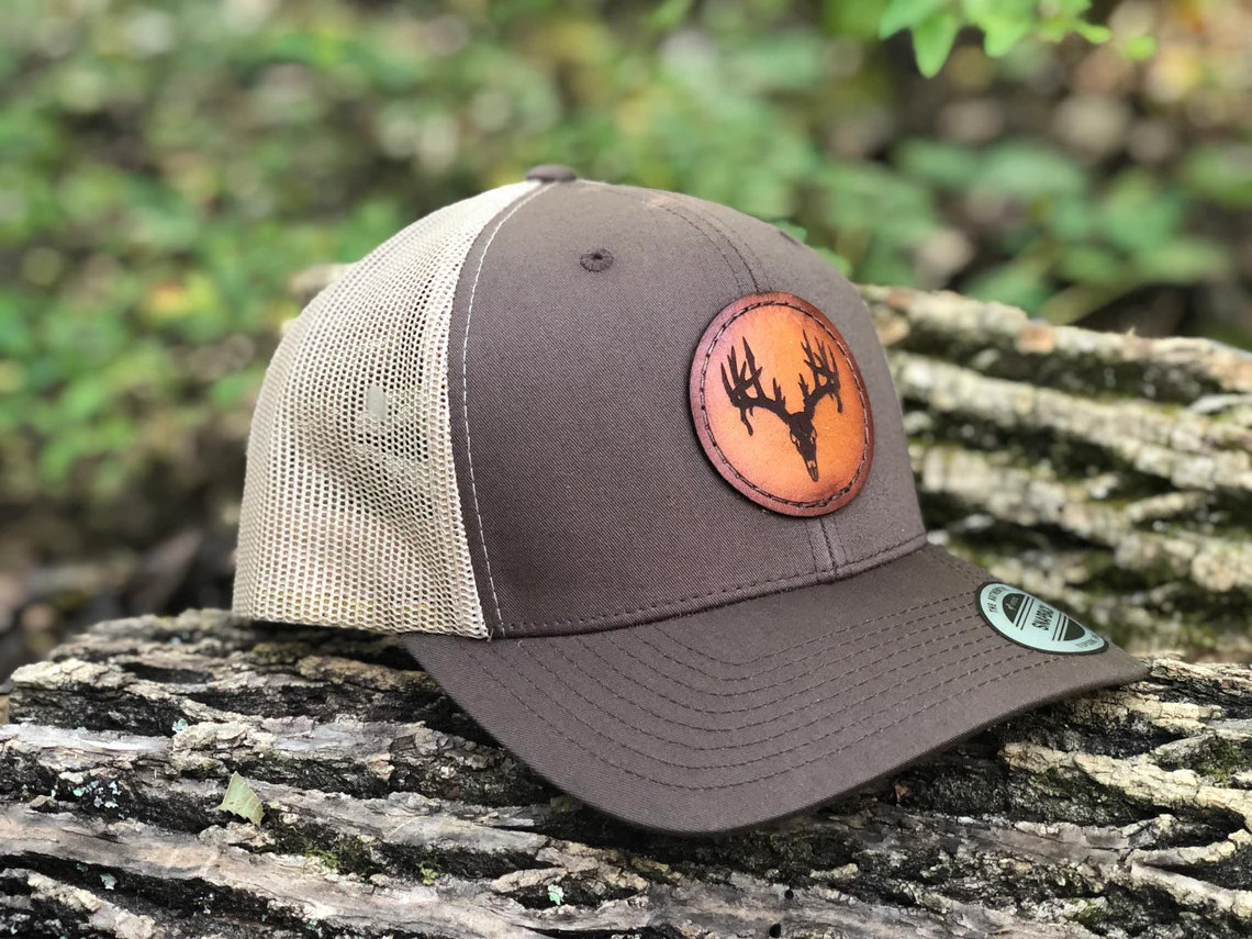 Richardson 112 Blank Trucker Hats Custom Leather Logo Patch with Low MOQ, High Quality Trucker Hats 6 Panel Adjustable Closure