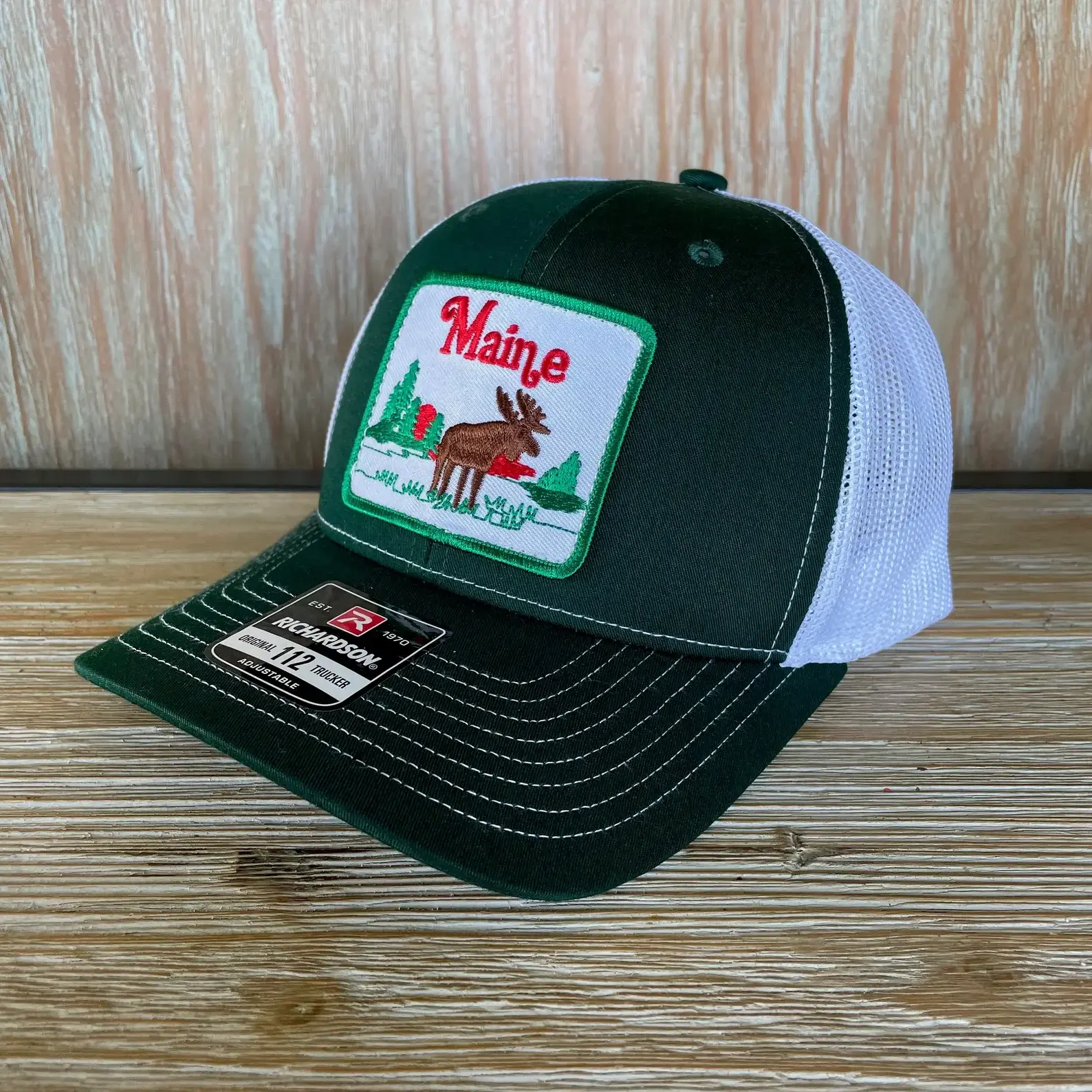 Custom Merrow Patch Split Richardson 112 Trucker Hats Caps, Christmas Custom Logo Yupoong Cap Snapback Promotional Gift Mesh Cap