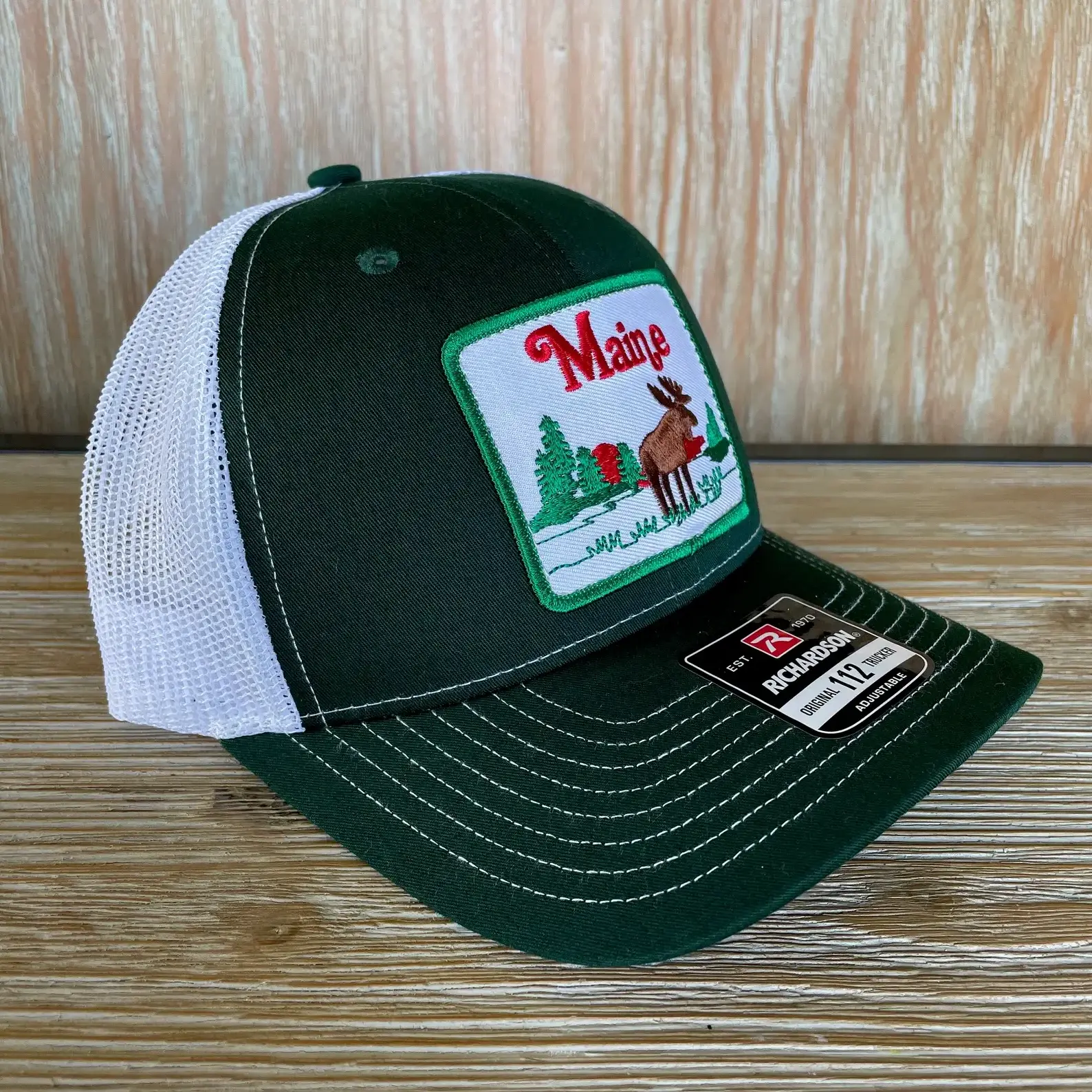 Custom Merrow Patch Split Richardson 112 Trucker Hats Caps, Christmas Custom Logo Yupoong Cap Snapback Promotional Gift Mesh Cap