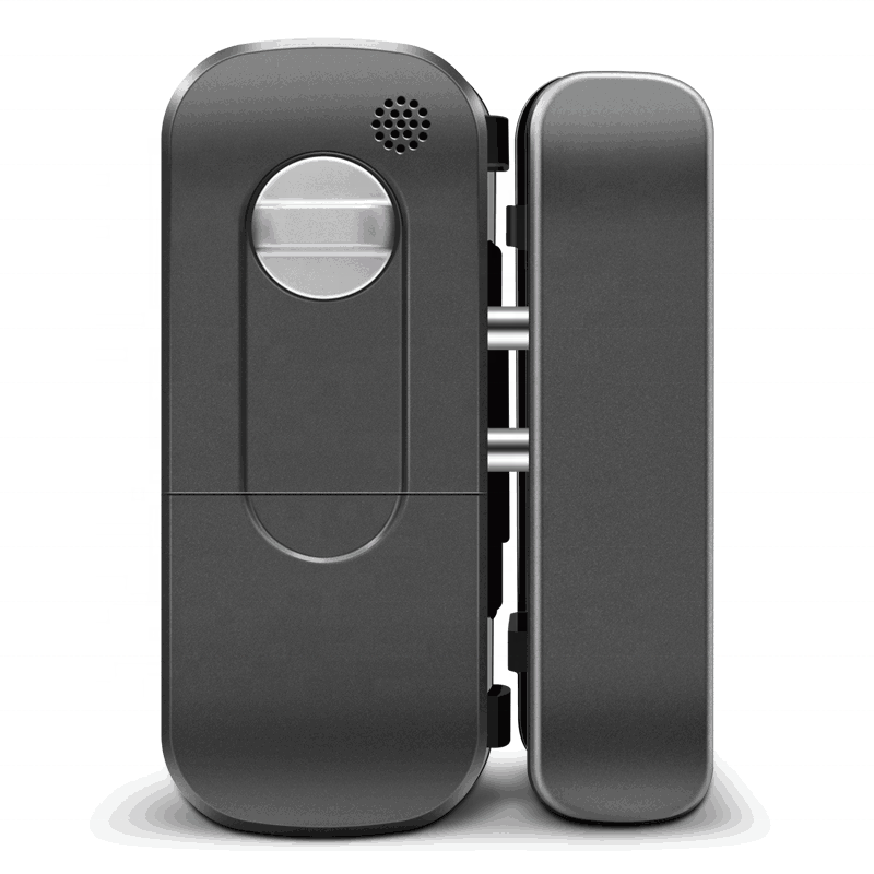 Touch Screen Digital Fingerprint Password Verification Wireless Smart Glass Sliding Door Lock