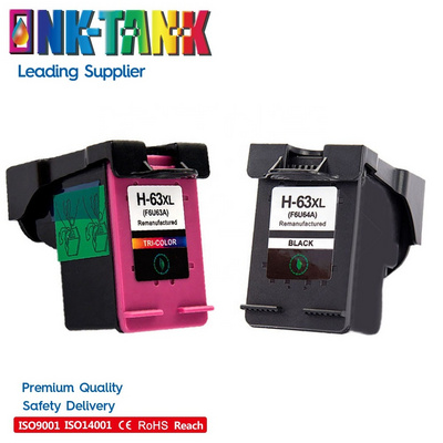 INK-TANK 63XL 63 XL Black Remanufactured Color Inkjet Ink Cartridge for HP63 For HP DESKJET 1112 2132 2131 3630 Printer