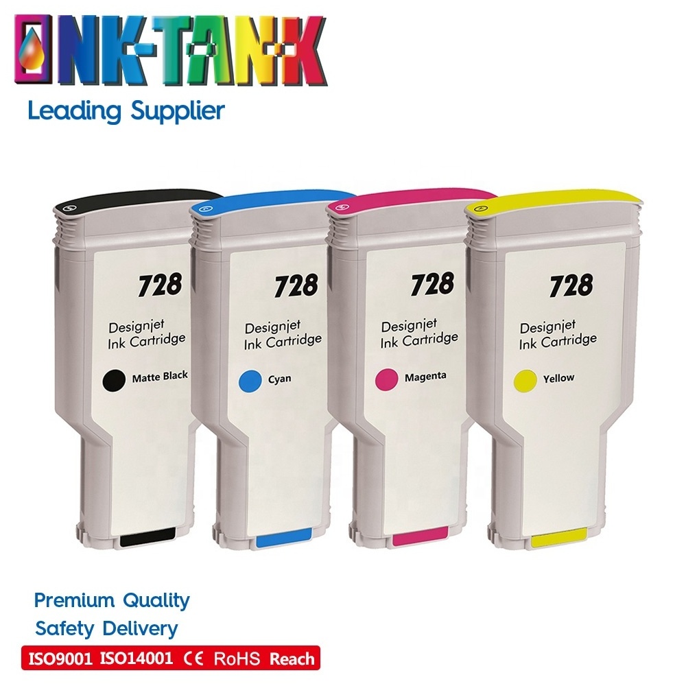 INK-TANK 130ml 728 F9J68A 300ml F9J67A Premium Compatible Inkjet Ink Cartridge for HP728 For HP Designjet T730 T830 Printer