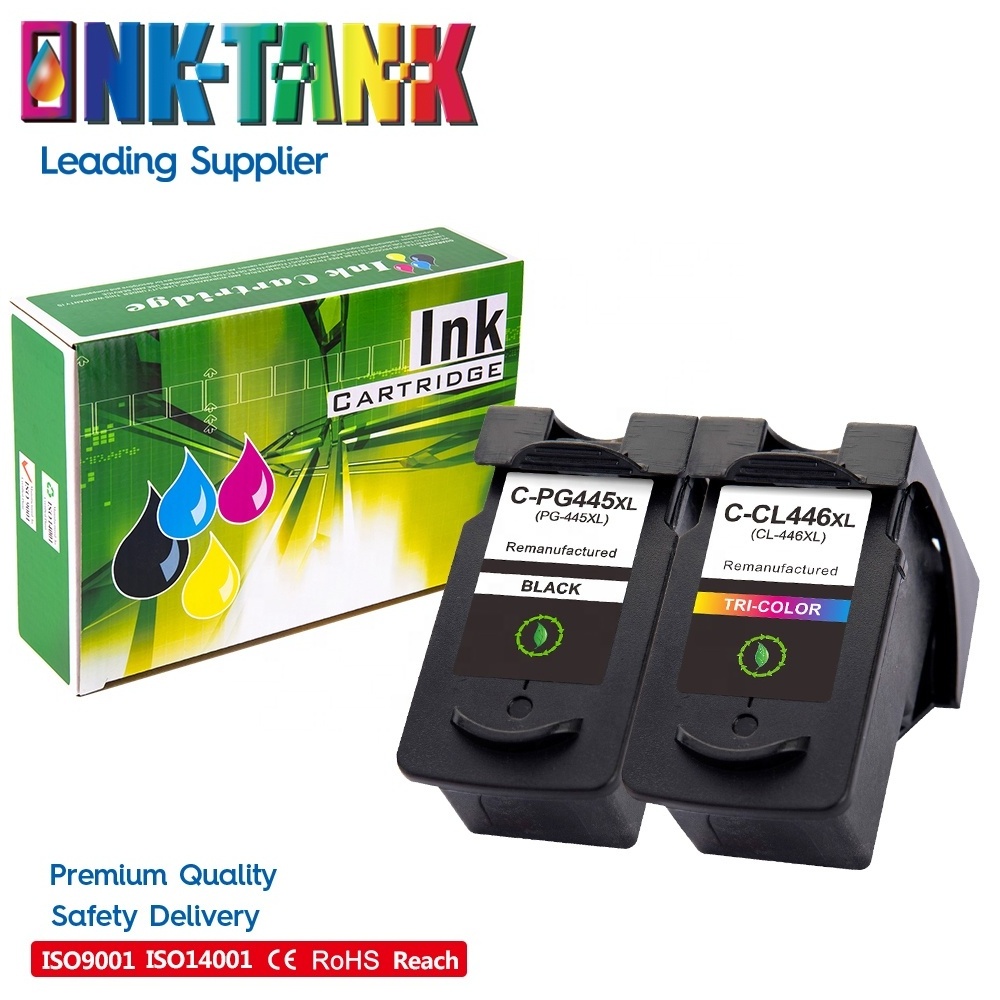 INK-TANK PG 445 PG-445 PG445 CL-446 CL 446 XL CL446 Premium Remanufactured Inkjet Ink Cartridge for Canon Pixma MG5540 Printer