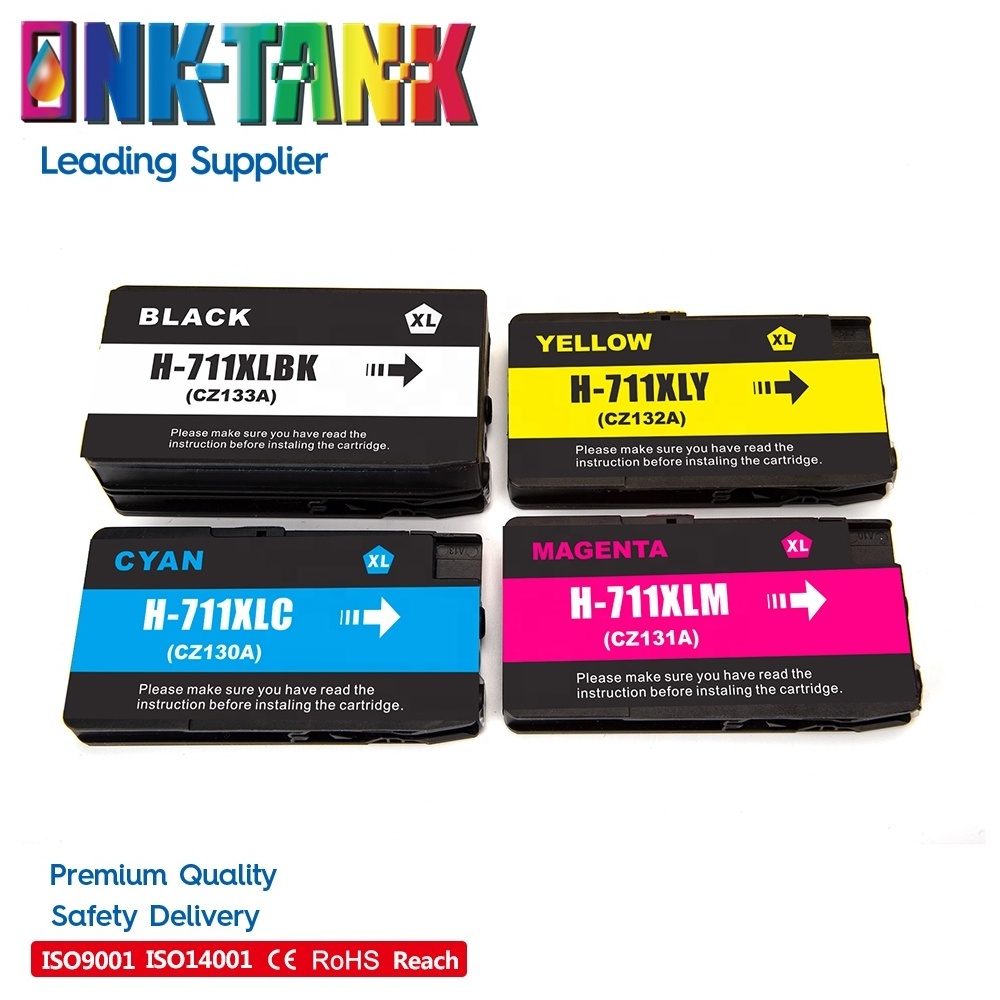 INK-TANK 711 XL 711XL Premium Color Compatible InkJet Ink Cartridge for HP711 For HP Designjet T520 T120 24 T120 610 Printer