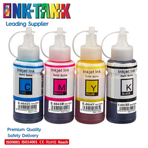 INK-TANK 70ml 664 T664 T6641 Premium Color Compatible Bottle Refill Dye Ink Tintas for Epson L120 L380 L210 L220 L3060 Printer