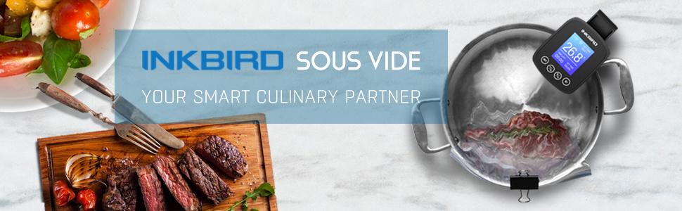 Inkbird WIFI Sous Vide Cookers ISV-100W, 1000 Watts Stainless Steel Thermal Immersion Circulator