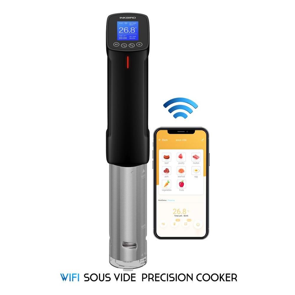 Inkbird WIFI Sous Vide Cookers ISV-100W, 1000 Watts Stainless Steel Thermal Immersion Circulator