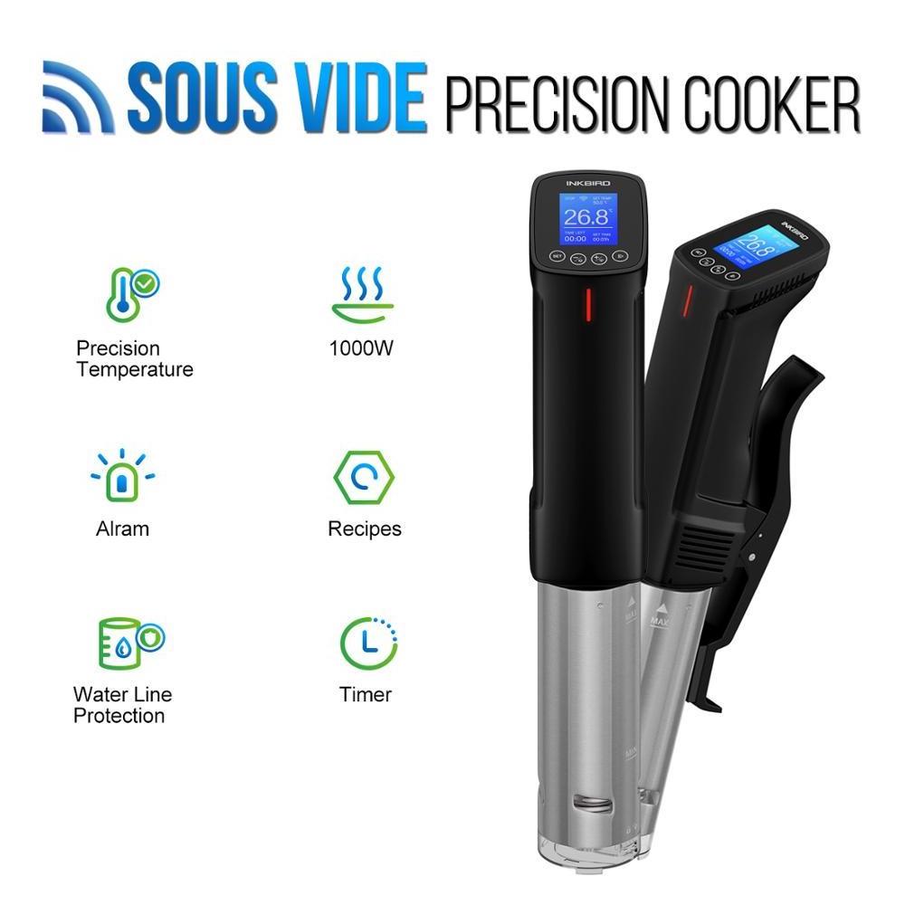 Inkbird WIFI Sous Vide Cookers ISV-100W, 1000 Watts Stainless Steel Thermal Immersion Circulator