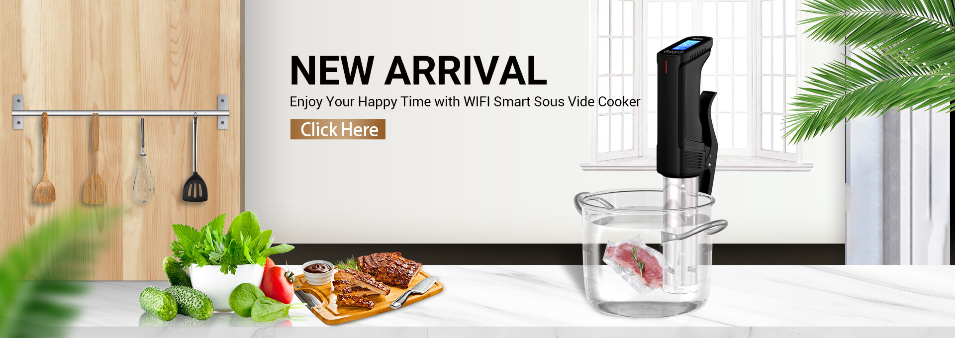 Kitchen gadgets slow cooker Inkbird wifi sous vide cookers 1000 watts