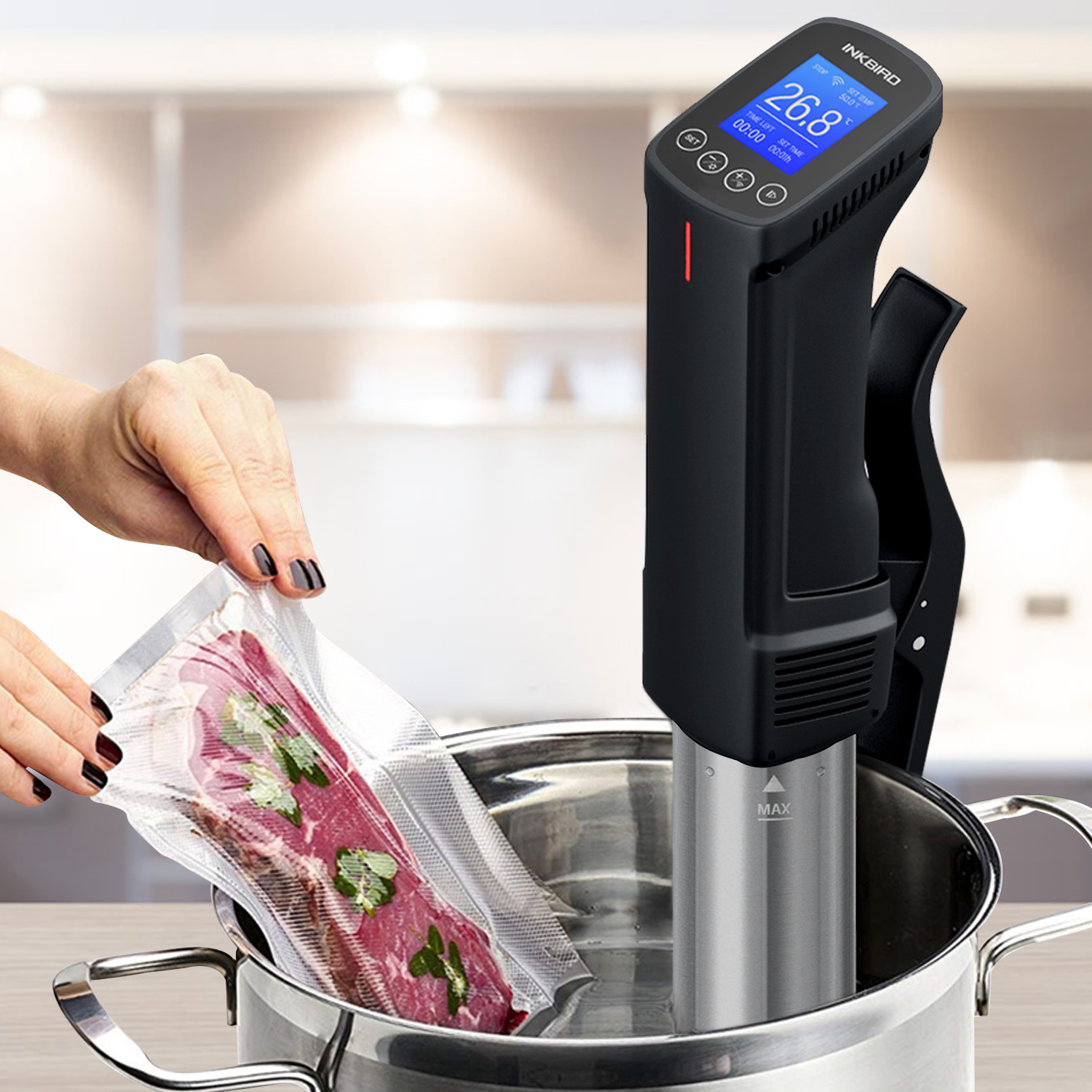 Kitchen gadgets slow cooker Inkbird wifi sous vide cookers 1000 watts