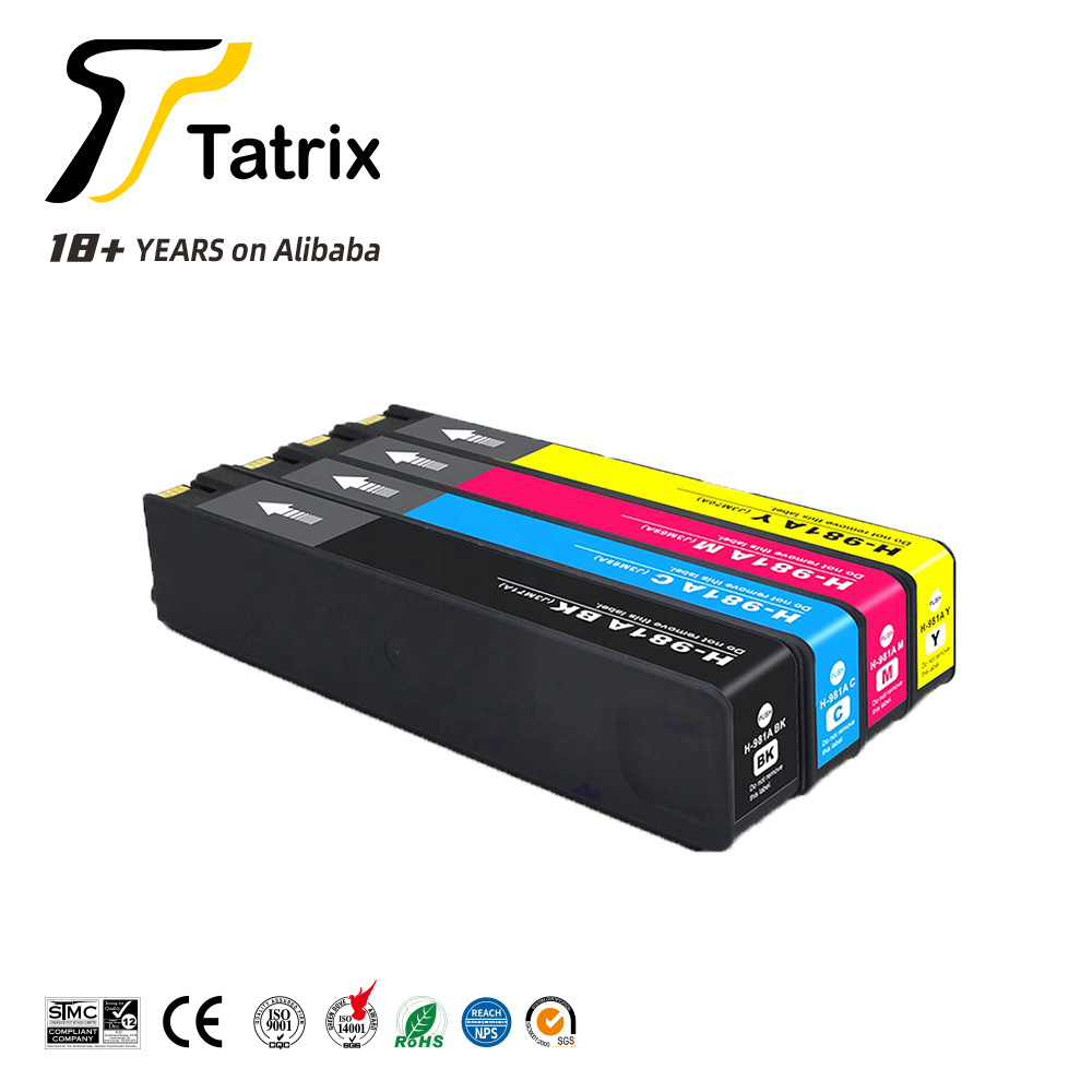 Tatrix RTS 981 981Y Remanufactured Ink Cartridge for HP PageWide MFP 586dn 981Y ink cartridge