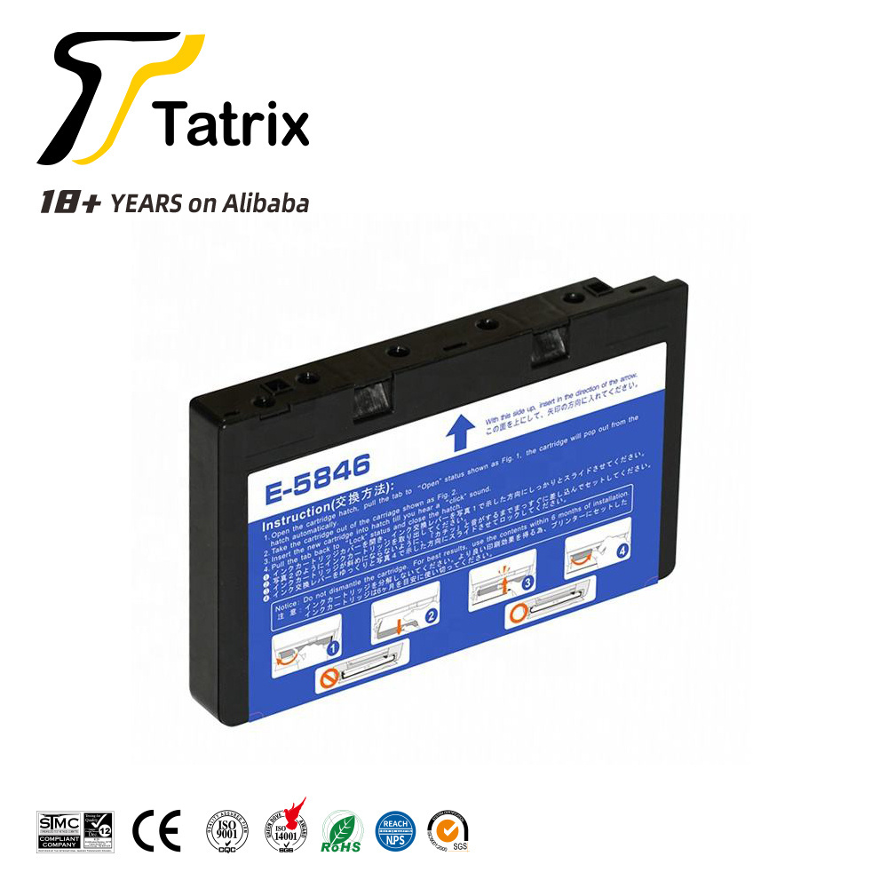 Tatrix T5846 5846 t5846 ink cartridge t5846 With Chip Premium Color Compatible Printer Ink Cartridge for Epson PM 225