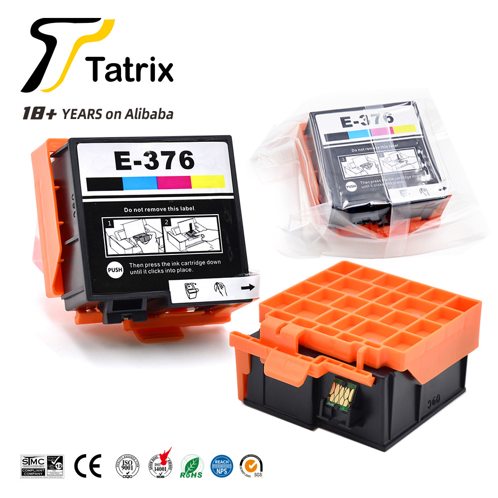 Tatrix LOW MOQ T3760 T376 T3760 376 ink cartridge Color Compatible Printer t376 Ink Cartridge t376 for Epson PictureMate PM-525