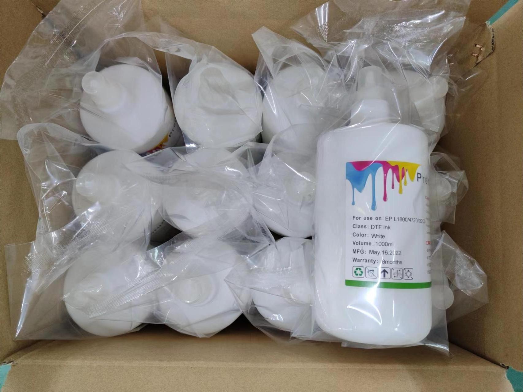 Wholesale premium direct to film inks for epson xp600 i3200 1000ml white ink for epson l805 l1800 4720