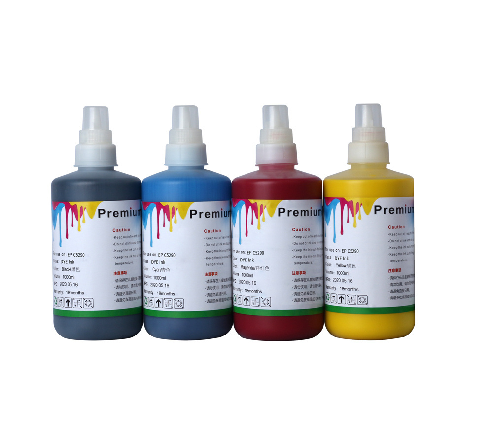 1000ml  500ml 250ml  refill Dye ink For epson wf-c5210 inks cartridge ink for 5210 5790 5290 wf 5210 wf5790 c5790 c5210