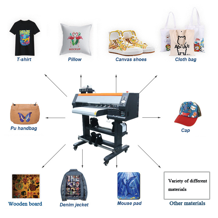 direct to film printer 60cm plastisol heat transfer printer for garment T shirt direct to film printing machine with dual 4720 print head