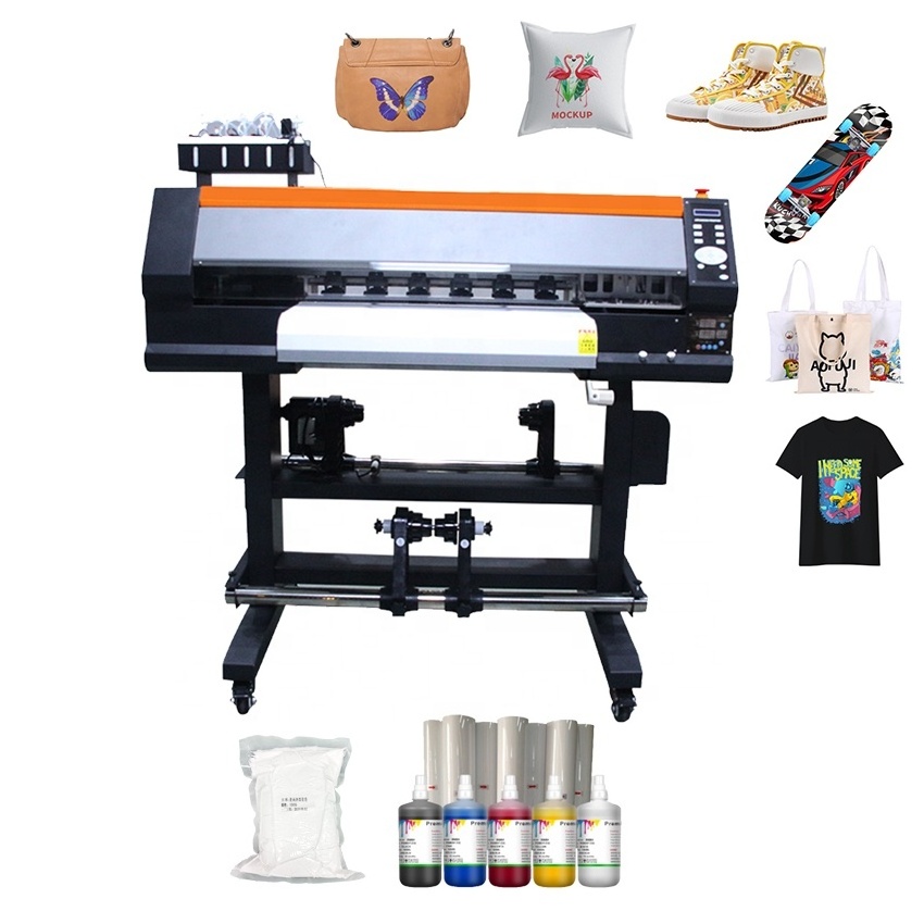 CMYK White Pet Film Printer machine for cotton leather shoes t shirt printing machine