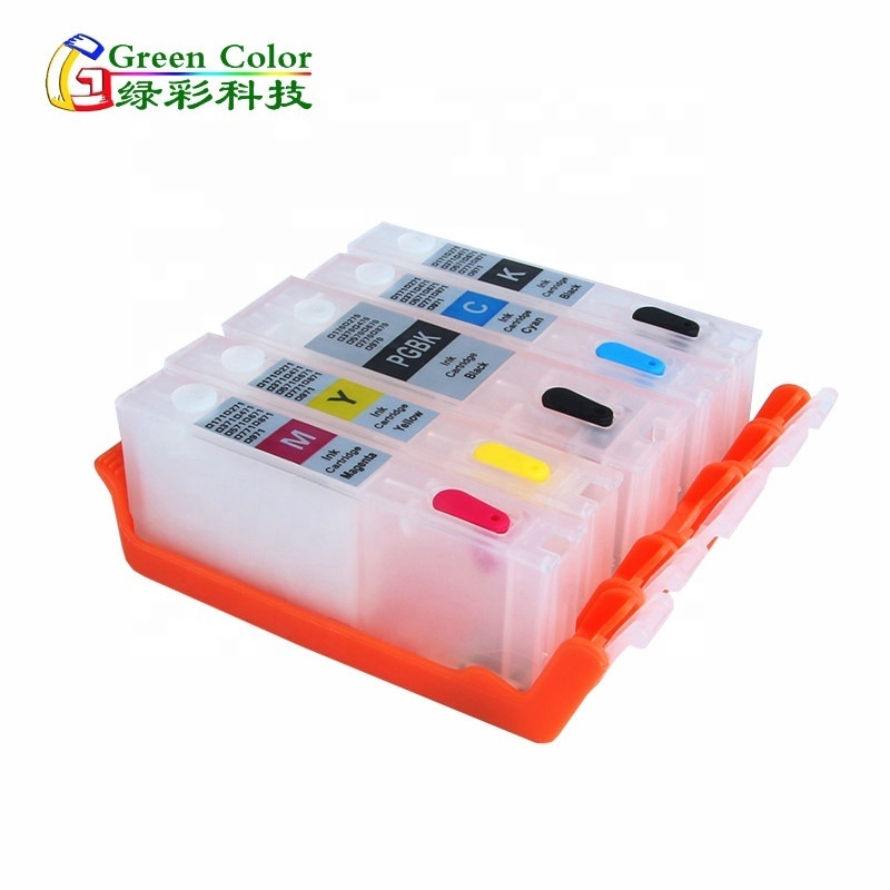 PGI-170 CLI-171 PGI170  Refill ink cartridge for Canon PIXMA MG6810 MG5710 MG7710 Printer with arc chip