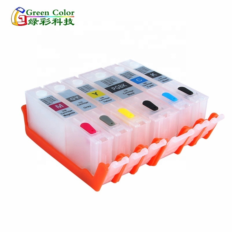 PGI-170 CLI-171 PGI170  Refill ink cartridge for Canon PIXMA MG6810 MG5710 MG7710 Printer with arc chip