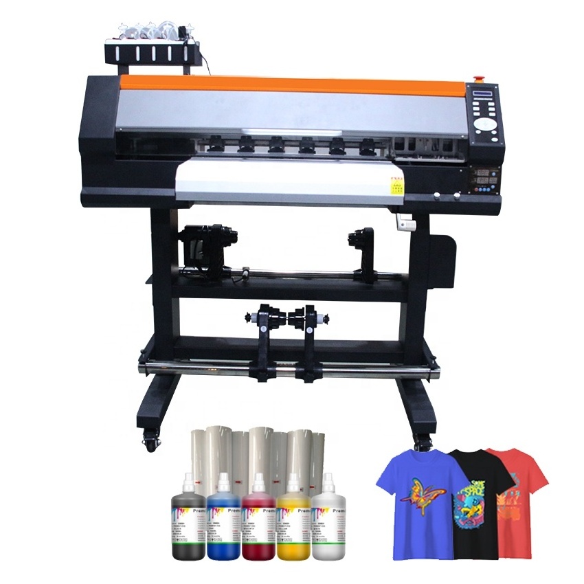 CMYK White Pet Film Printer machine for cotton leather shoes t shirt printing machine