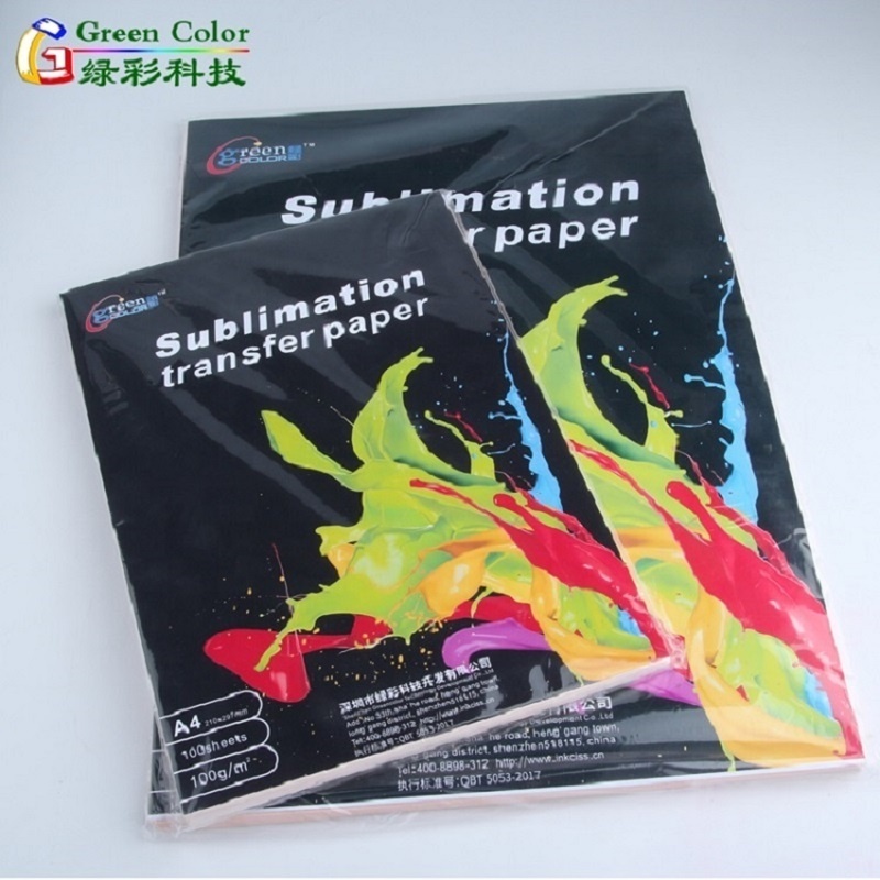 100gsm A4 size 100 sheets per pack inkjet printing white sublimation heat transfer paper for sublimation ink