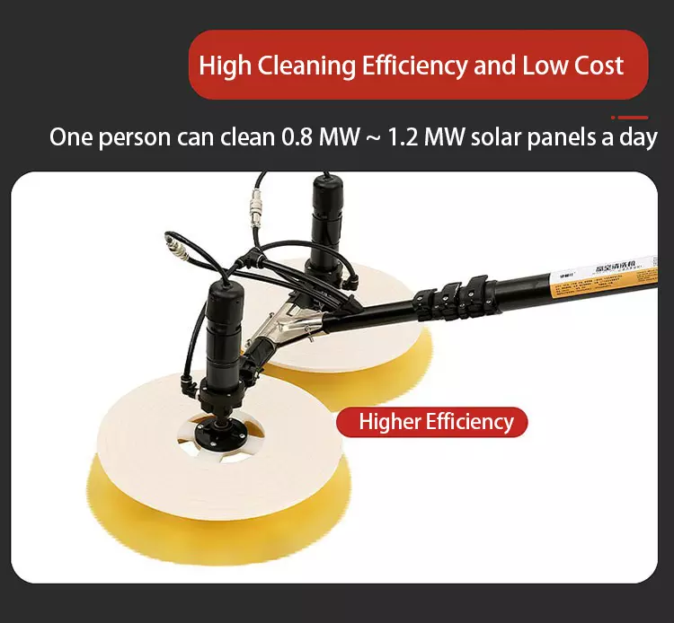 OEM ODM Wholesale Solar Photovoltaic Cleaning Brush Best Solar Panel Cleaning Machine Solar Cleaner Robot Tools Brush