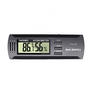 ITH-10 Digital Thermometer and Hygrometer Indoor for Household,  Humidor, Guitar Case, Greenhouse, Office and Labs