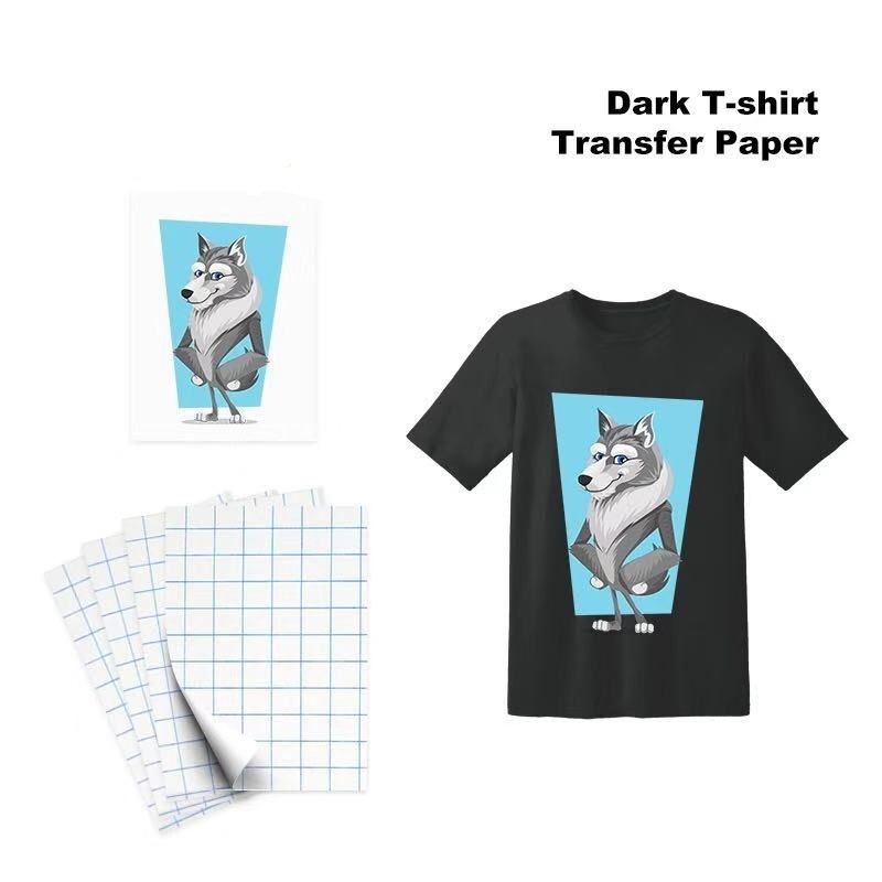 Koala factory Supply A4 175g Inkjet Dark Cotton T-shirt Heat Transfer Paper