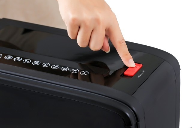 Office Cross Cut Paper Shredder Machine with Removable Waste Bin