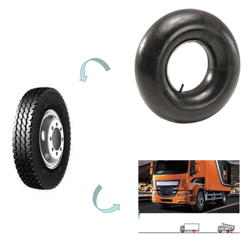 Korean Quality Light Truck Butyl Rubber Bias Tyre Inner Tube 6.50/7.00-16 TR75A