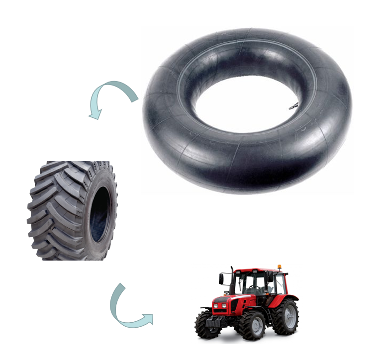 Factory direct Inner Tube  Full Size Tyres And Tire Butyl Inner Tube for industrial forklift and crane truck