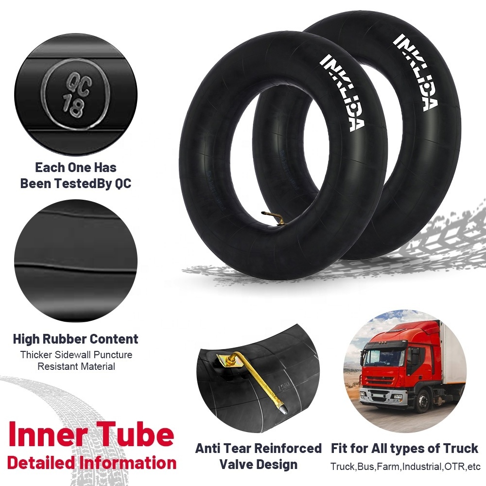 Heavy Weight Movement Light And Heavy Truck Inner Tube 900R20 1000-20 1000R20 1200 24 Butyl Rubber With TR78A