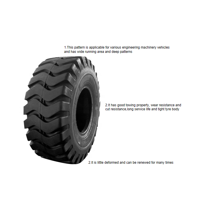 Wholesale off the road tyre 23.5-25 Bias OTR wheel loader Tires with E-3/L-3 20.5-25 17.5-25