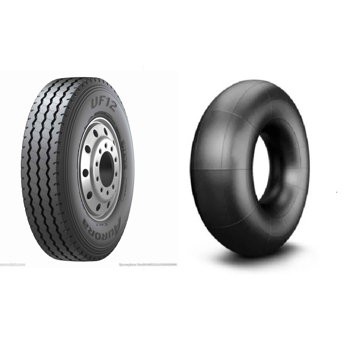 Wear-Resistant Truck Tyre 1000R20 Inner Tube With TR78A V3-04-5 Valve For Triler Tires