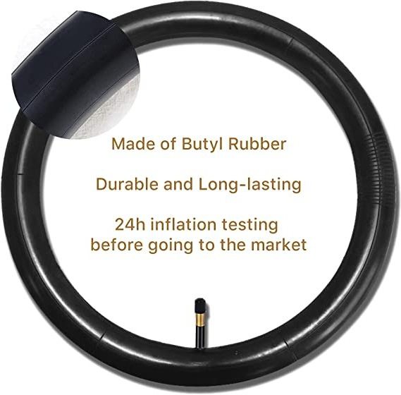 Bulk Bike Parts 26x1.75/2.125 Natural Rubber Bicycle Inner Tube With FV Valve