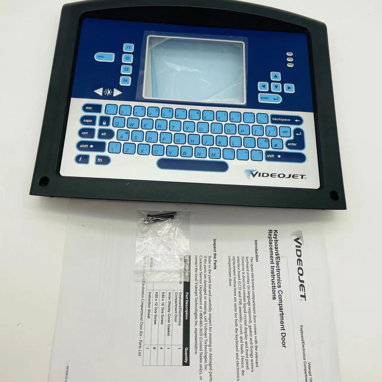 Original new 399116 videojet display door assembly keyboard  for Videojet 1210 1220 1510 1520 inkjet printer