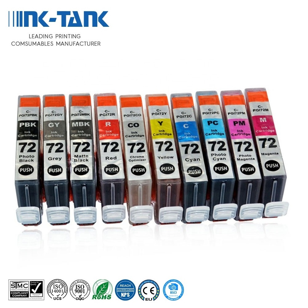 INK-TANK PGI 72  PGI72 PGI-72 PGI 73 PGI73 PGI-73 PFI G1 Premium Compatible Ink Cartridge for Canon PIXUS Pro-10 PRO-10S Printer