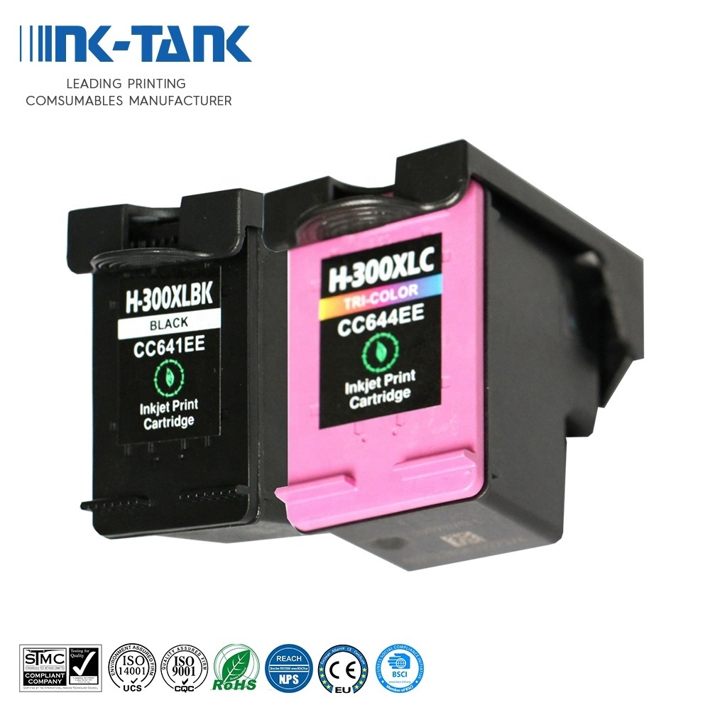 INK-TANK 300 XL 300XL Premium Color Remanufactured Ink Cartridge for HP300 For HP Deskjet Ink Advantage 1015 3545 F4580 Printer